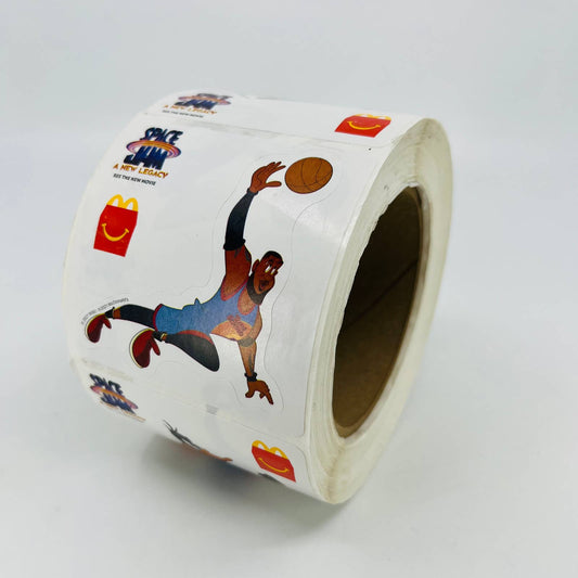 Huge Roll of 2021 Looney Tunes Space Jam McDonald’s Happy Meal Stickers TD3