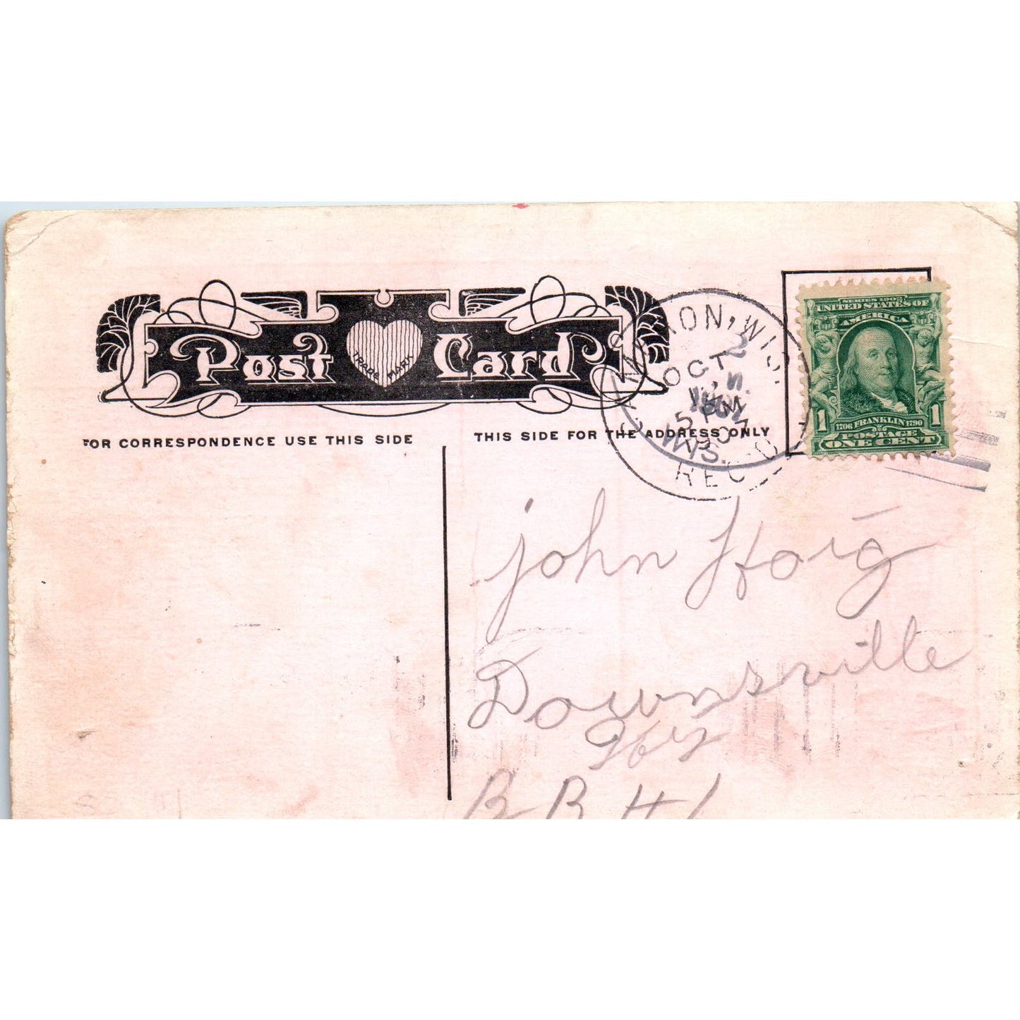 Help Wanted Woman Scared of Mouse Humor Cartoon 1907 Original Postcard PB1