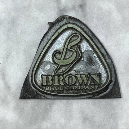 Vintage Printing Letterpress Printers Block Plate Brown Shoe Company SE828
