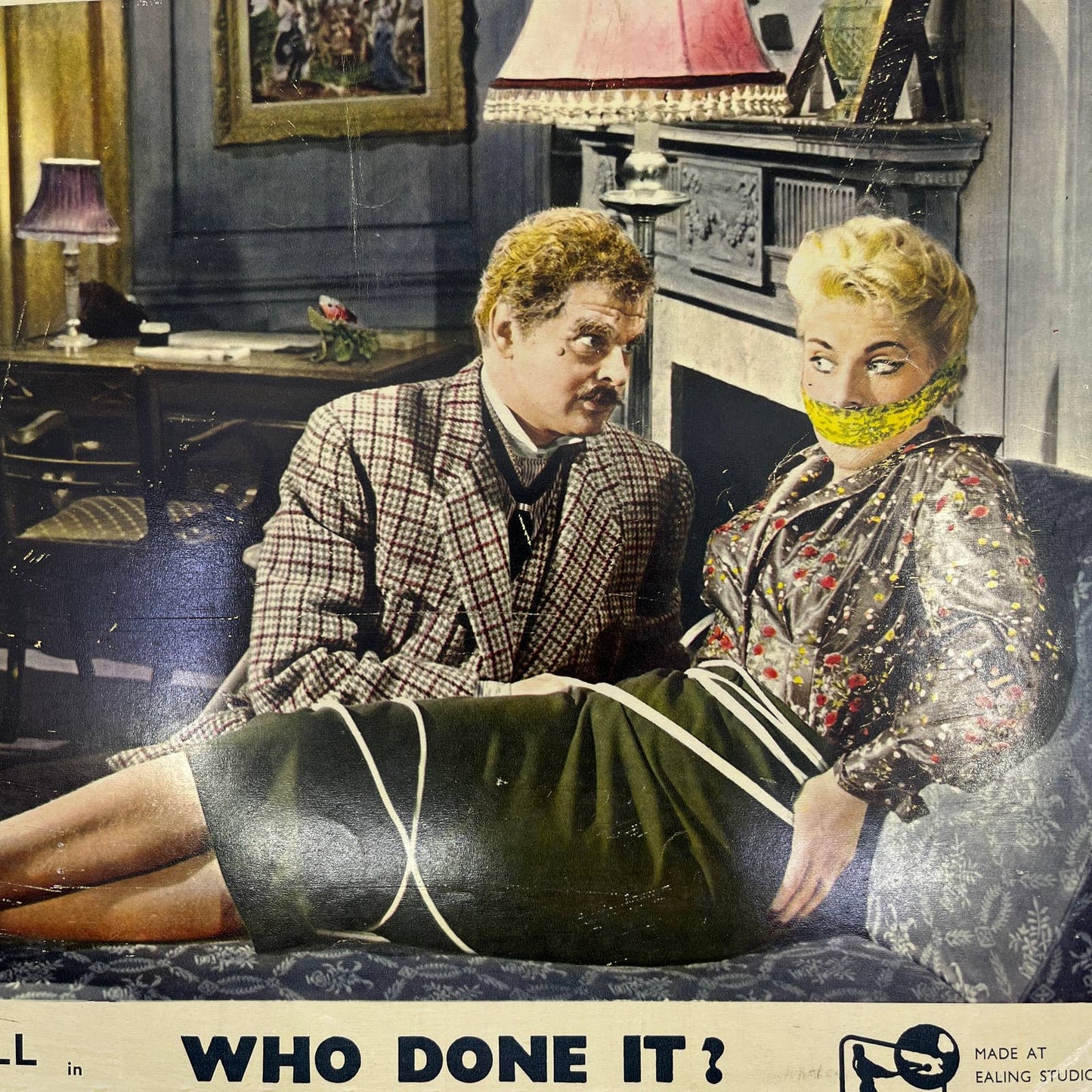 Who Done It? 1956 Benny Hill Belinda Lee 11x14 Lobby Card 2 FL4