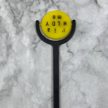 Vintage Spinning Disc Swizzle Stick “I’m in a Holiday Mood” SE7