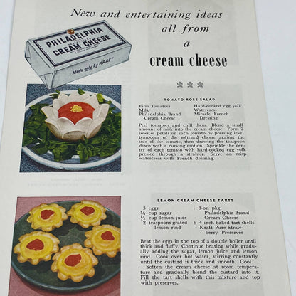 1944 Wonderful Ways to Use Philadelphia Cream Cheese Cookbook Recipes TG6