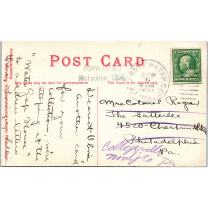 1911 Postcard Moon High on Delaware, Delaware Water Gap PA TD9-P1