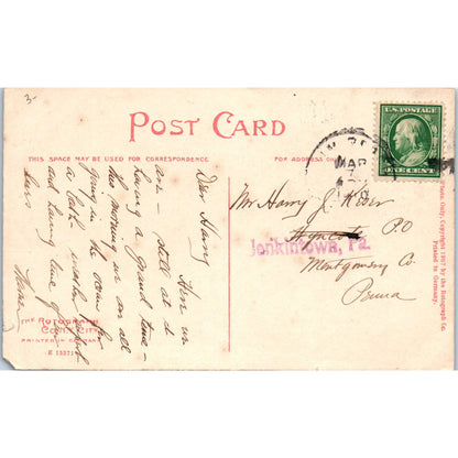 Walk Along Lake Worth Palm Beach Florida - Original Postcard TJ7-RP3