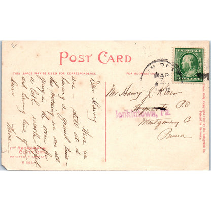 Walk Along Lake Worth Palm Beach Florida - Original Postcard P3-5