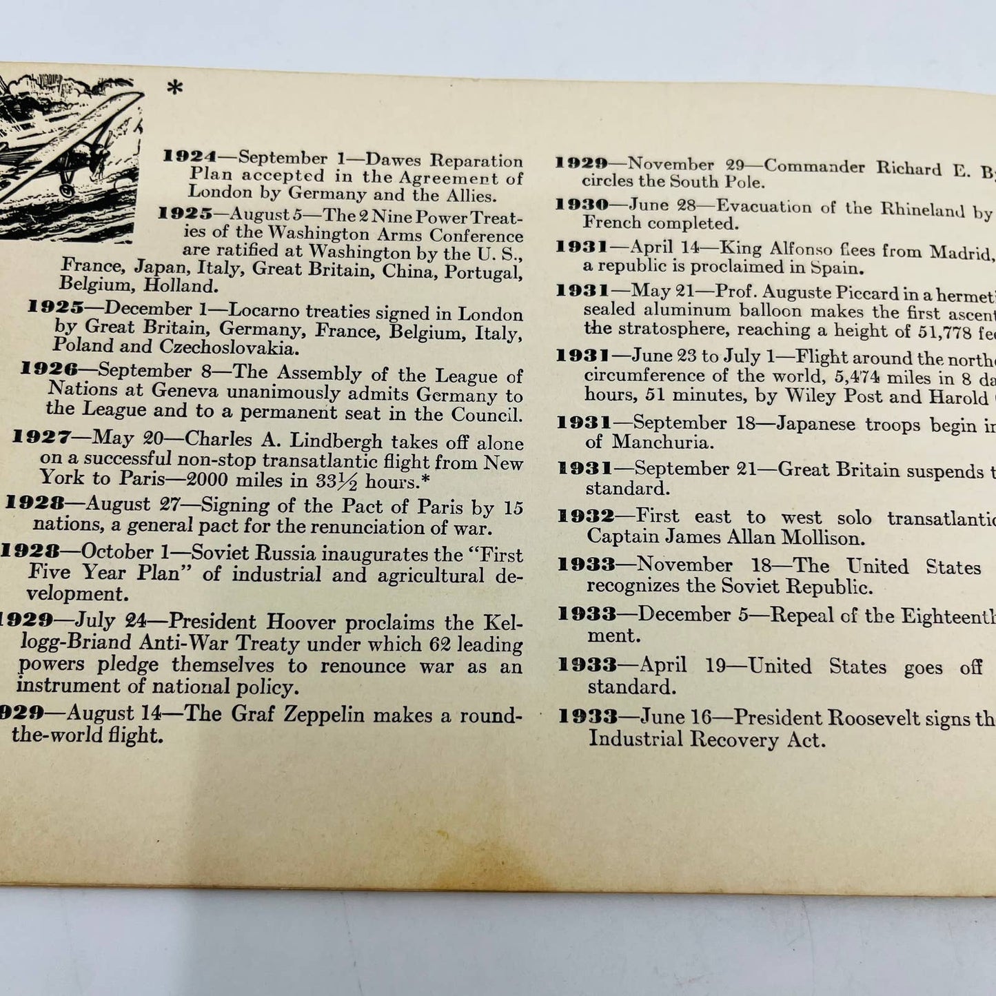 1933 Chase and Sanborn Coffee Promotional Book 400 Famous Dates in History EA1
