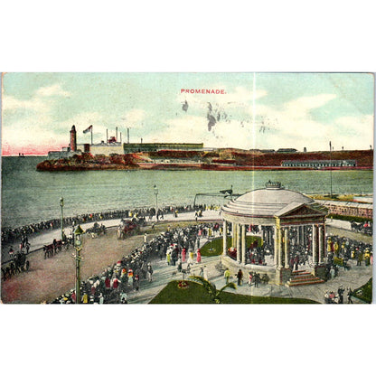 Promenade 1911 Havana Cuba Original Postcard TK1-P16