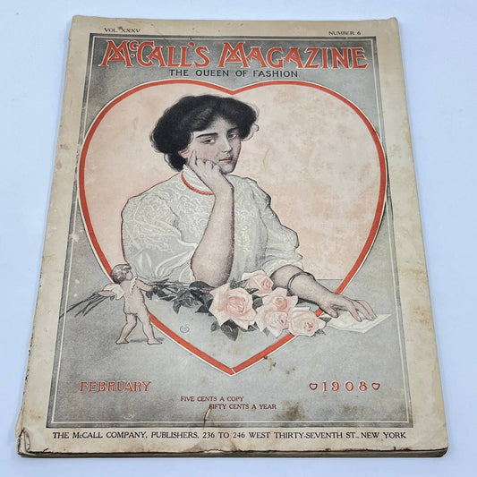 McCall's Magazine February 1908  Victorian Fashion Dressmaking TF7