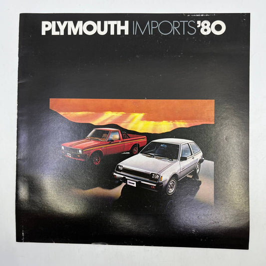 1980 Plymouth Imports Original Dealer New Car Showroom Brochure TH8