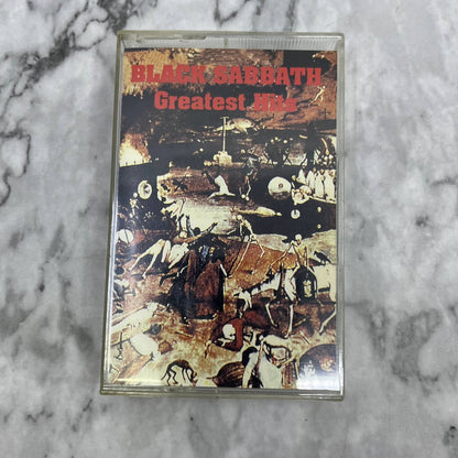 Black Sabbath "Greatest Hits" Iron Man War Pigs Cassette Tape TD9-55