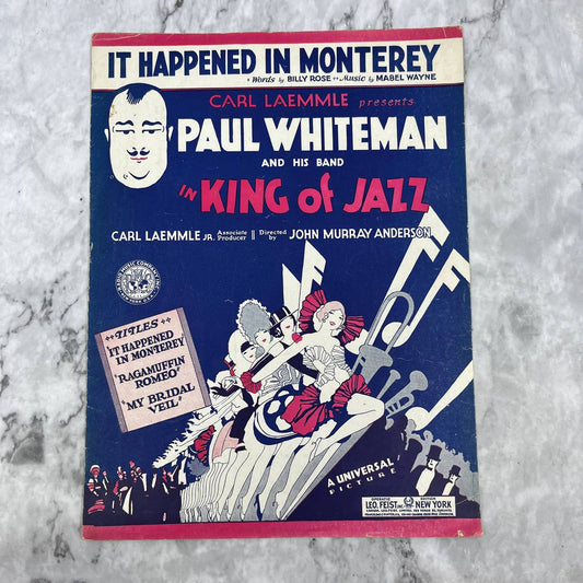 It Happened in Monterrey King of Jazz 1930 Paul Whiteman sheet music TI1