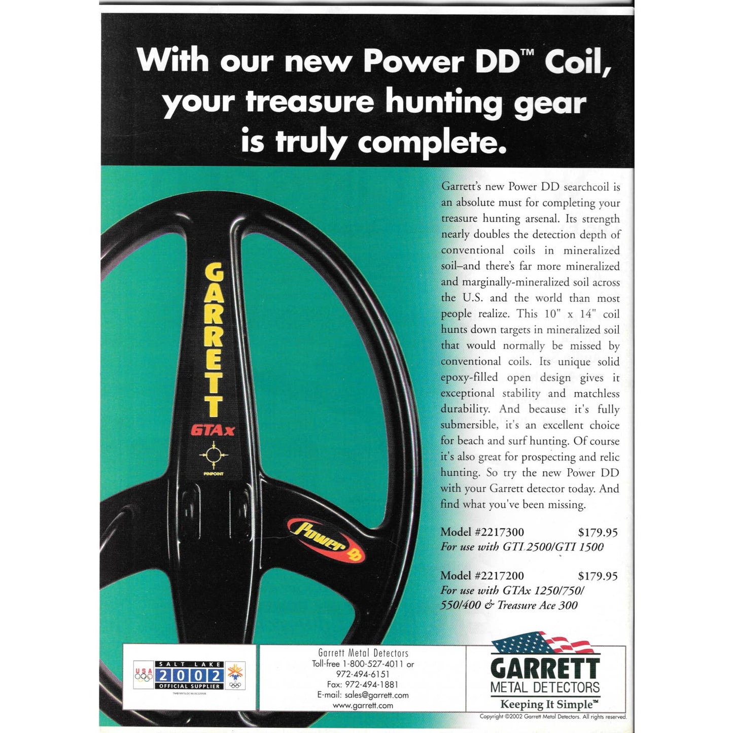 Western & Eastern Treasures Magazine April 2002 Vol. 36 Metal Detecting Gold M1