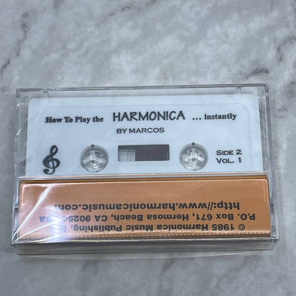 Marcos How To Play Harmonica  SEALED NEW Cassette Tape TB7-20