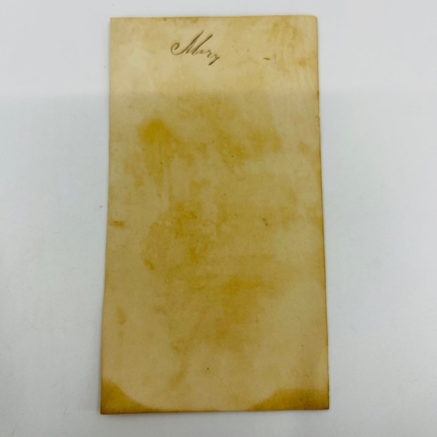 1880s Victorian Christian Verse Card Proverbs 19:23 Yellow Rose SAH9-H7