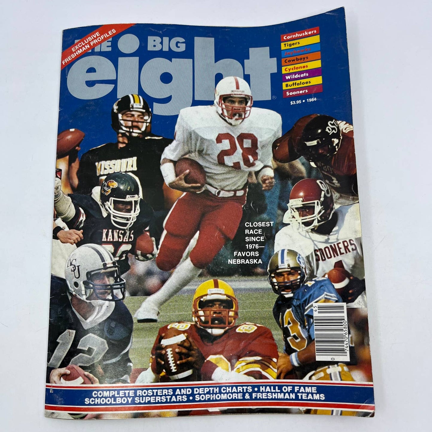 1984 Big Eight Football Special Magazine Close Race Favors Cornhuskers TH7