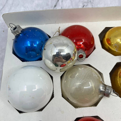 Lot of 19 Shiny Brite and Other MCM Mercury Glass Ornaments Multicolor CLO