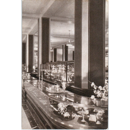 Marshall Field & Co Jewelry and Silverware Section Original Postcard P2-10