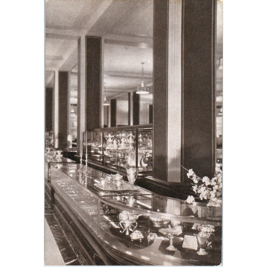 Marshall Field & Co Jewelry and Silverware Section Original Postcard P2-10