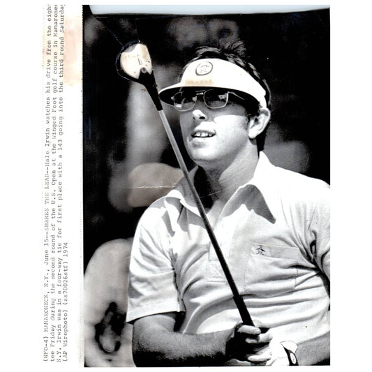 1974 Press Photo Golf Hale Irwin US Open Winged Foot Mamaroneck NY 7x9" AD2