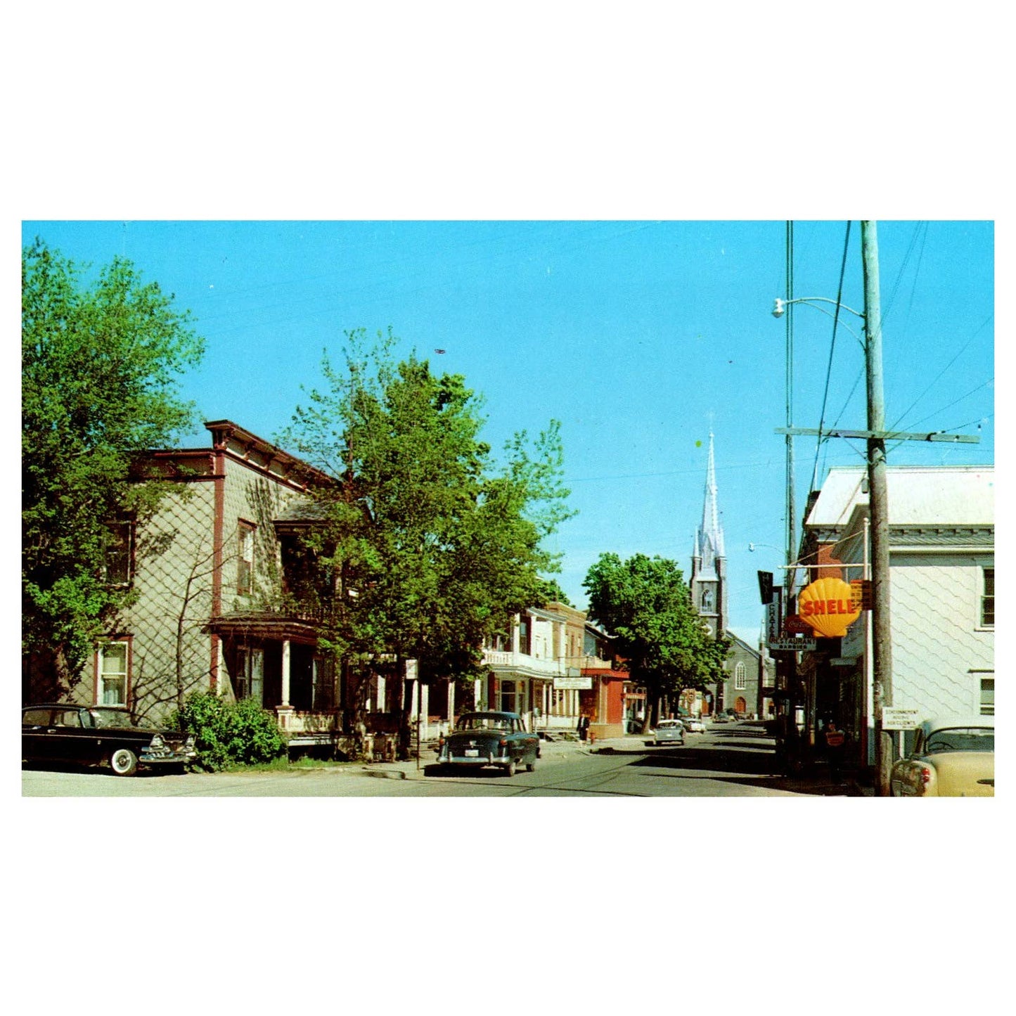 Vintage Postcard - STE Marie Beauce Quebec La Rue Principale AD9