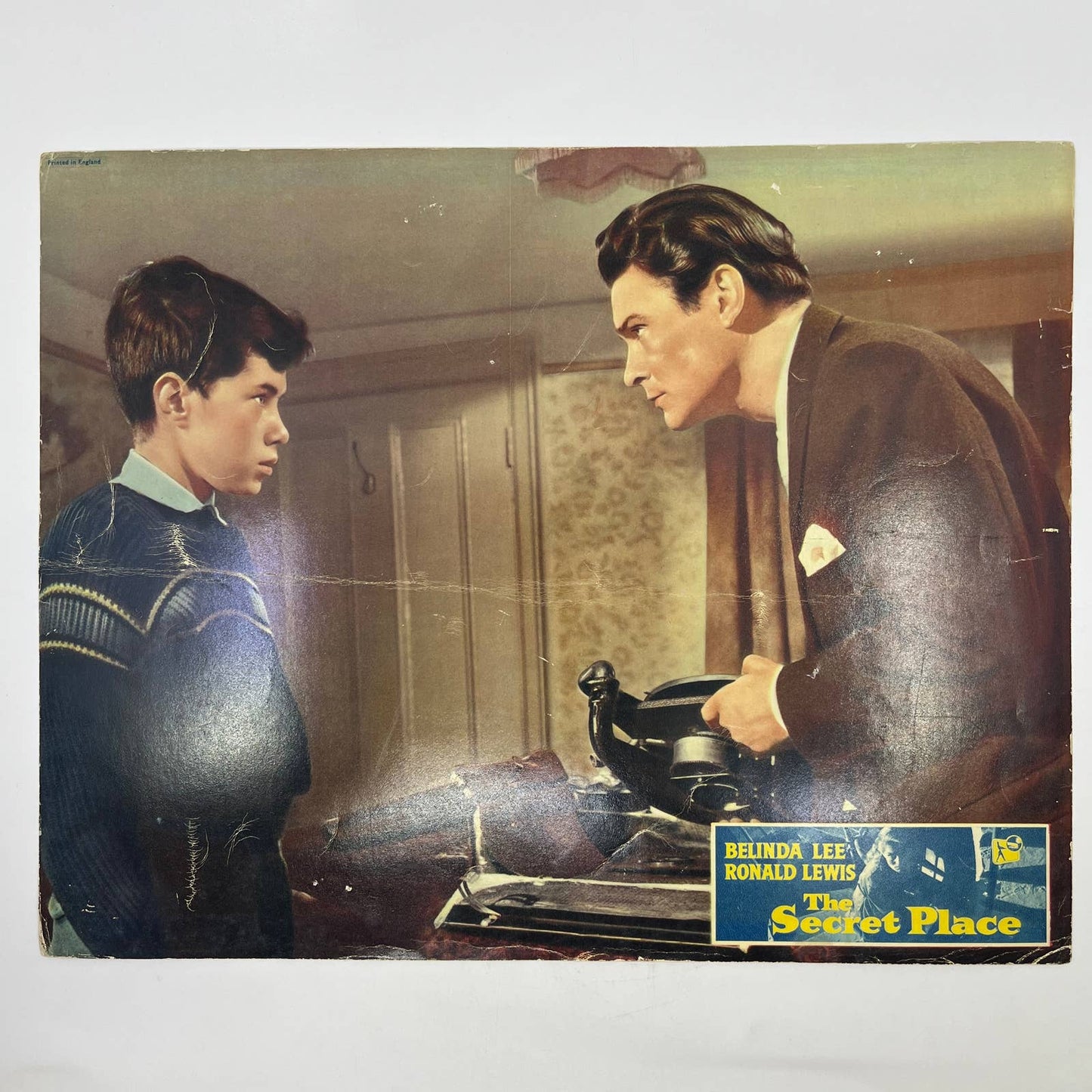 1958 The Secret Place Belinda Lee Ronald Lewis British Lobby Card 4 FL4