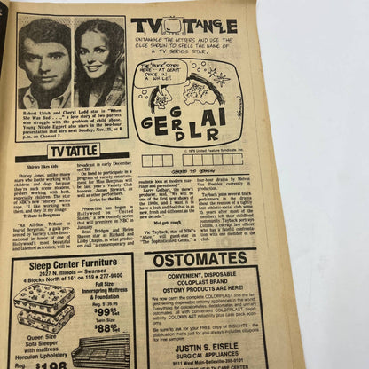 1979 Nov 18 Bellville IL News-Democrat TV Listings Magazine When She Was Bad TG6