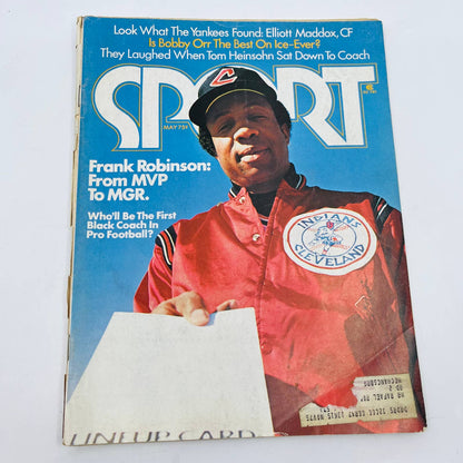 Sport Magazine May 1975 Frank Robinson Cleveland Indians BA1