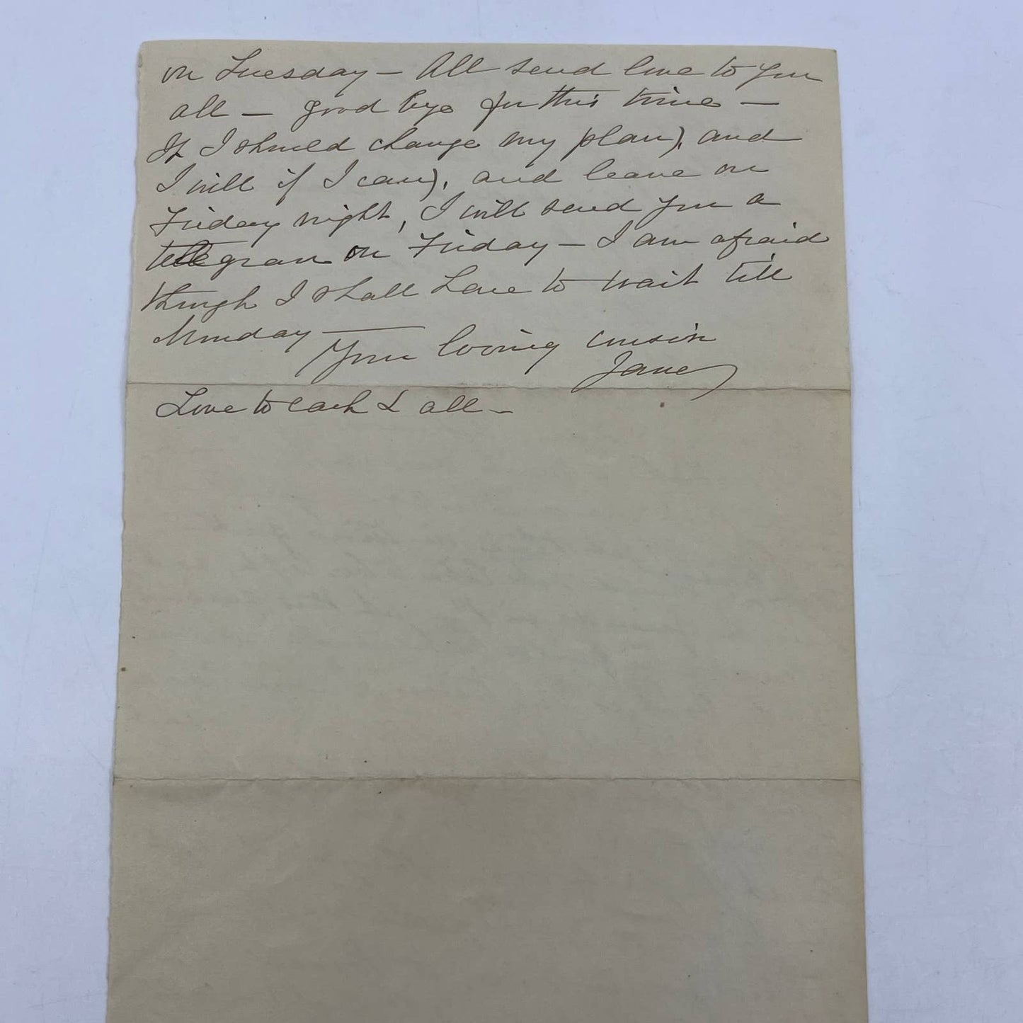 1880s Antique Handwritten Letter From Norwich Connecticut AC9