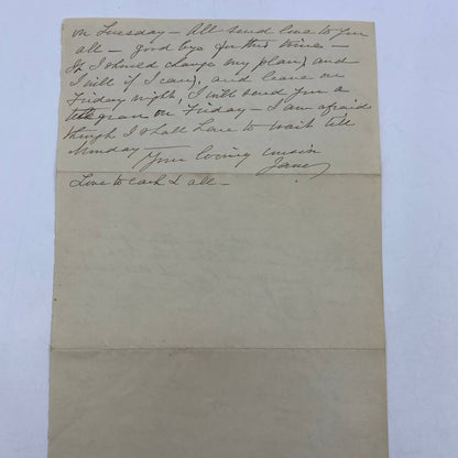 1880s Antique Handwritten Letter From Norwich Connecticut AC9