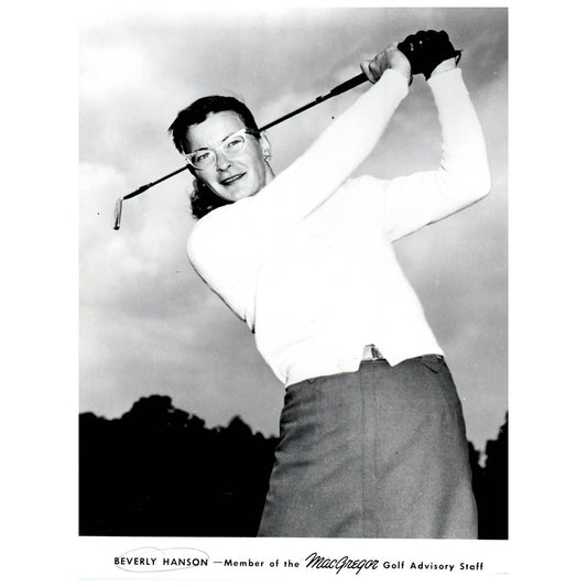 1963 Original Press Photo Ladies' PGA Golf Beverly Hanson MacGregor ~8x10 AD1