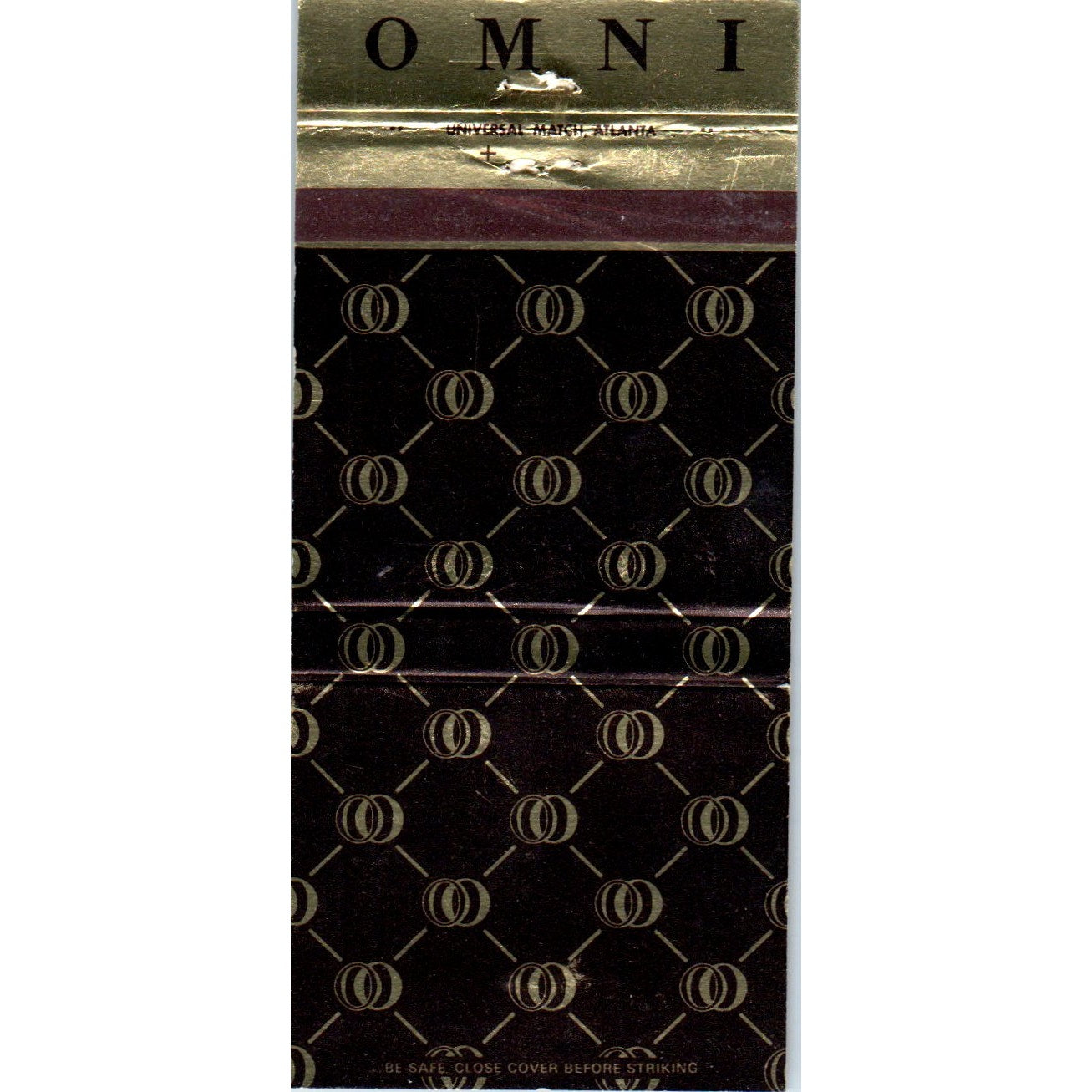 Omni Hotel Atlanta Norfolk Miami Advertising Matchbook Cover MM9-6