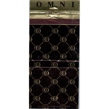 Omni Hotel Atlanta Norfolk Miami Advertising Matchbook Cover MM9-6