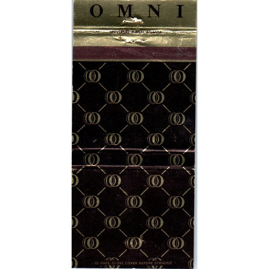 Omni Hotel Atlanta Norfolk Miami Advertising Matchbook Cover MM9-6