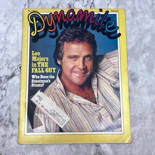 DYNAMITE magazine 1980 Vol 5 No. 8 Lee Majors The Fall Guy Stuntman Editon TJ4