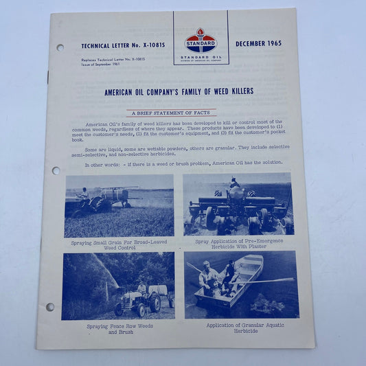 1965 Standard Oil American Oil Company's Family of Weed Killers Booklet V40-4