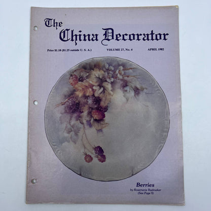 1982 April - The China Decorator Magazine - R. Radmaker TH8