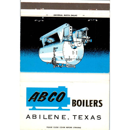 ABCO Industries Inc Abilene Texas Advertising Matchbook Cover SA1-M5