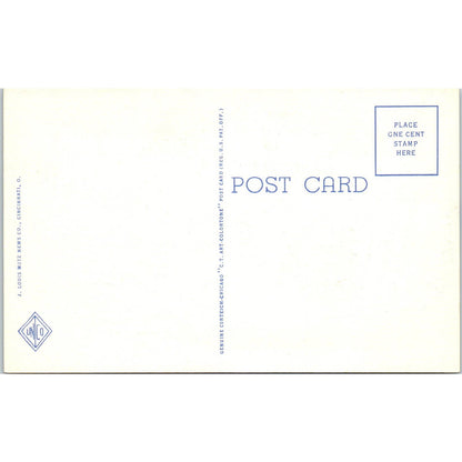 Vintage Postcard A Message from Cincinnati OH TD8-O2