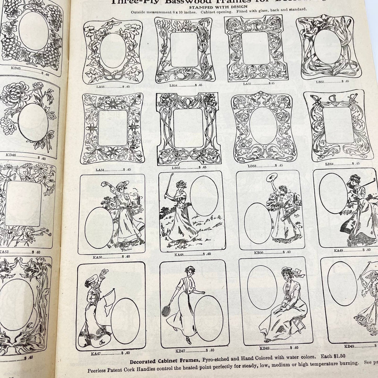 1904 Thayer & Chandler Pyrography Catalog No. 57 Chicago TF7