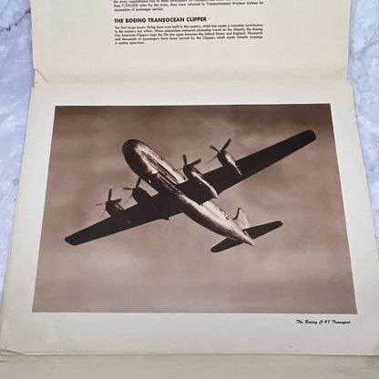 1946 Boeing Four Engine Aircraft Print Set and Envelope 11x14" TI6