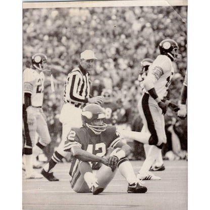 1975 Original Press Photo Football NFL Super Bowl IX Vikings Steelers 7x8 TK2-FP
