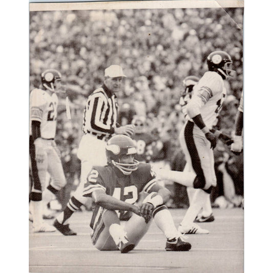 1975 Original Press Photo Football NFL Super Bowl IX Vikings Steelers 7x8 TK2-FP