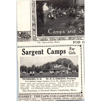 c1920 Harper's Magazine Ad Rockford College for Women Julia H. Gulliver IL EA3-4