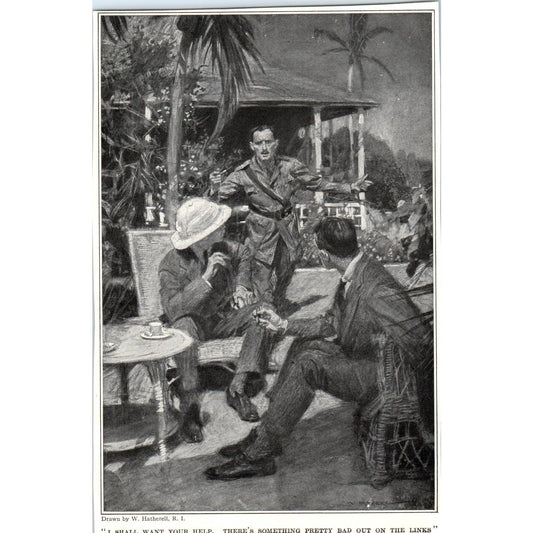 c1920 Harper's Print Lithograph -W. Hatherell I shall Want Your Help. TD8-H1