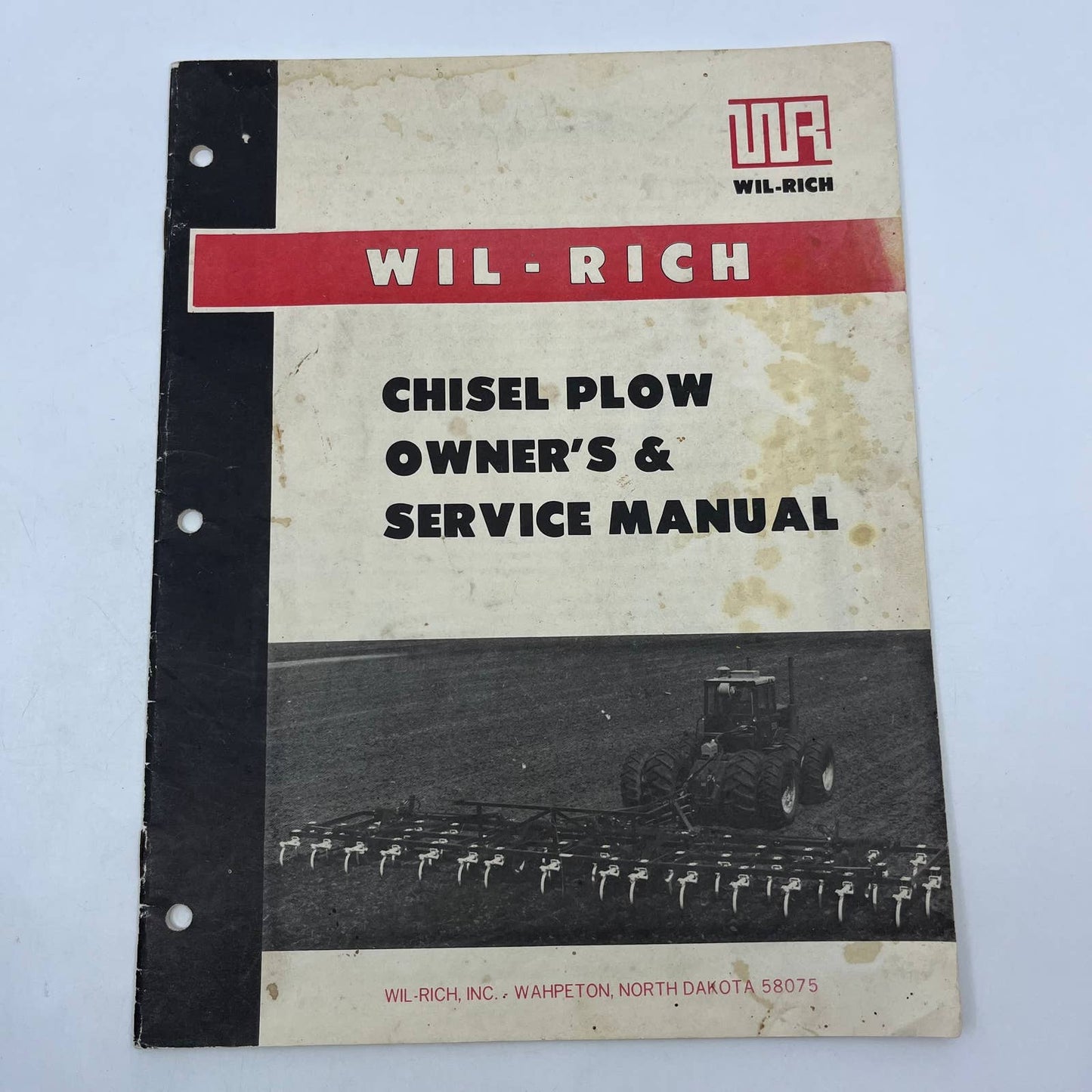 1976 WIL-RICH Chisel Plow Owner's & Service Manual Assembly Instructions TH8