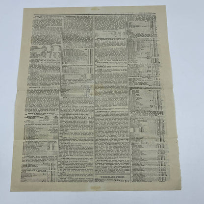 1866 New York Price Current Newspaper Stock Market Review April 7 No. 28 AC2