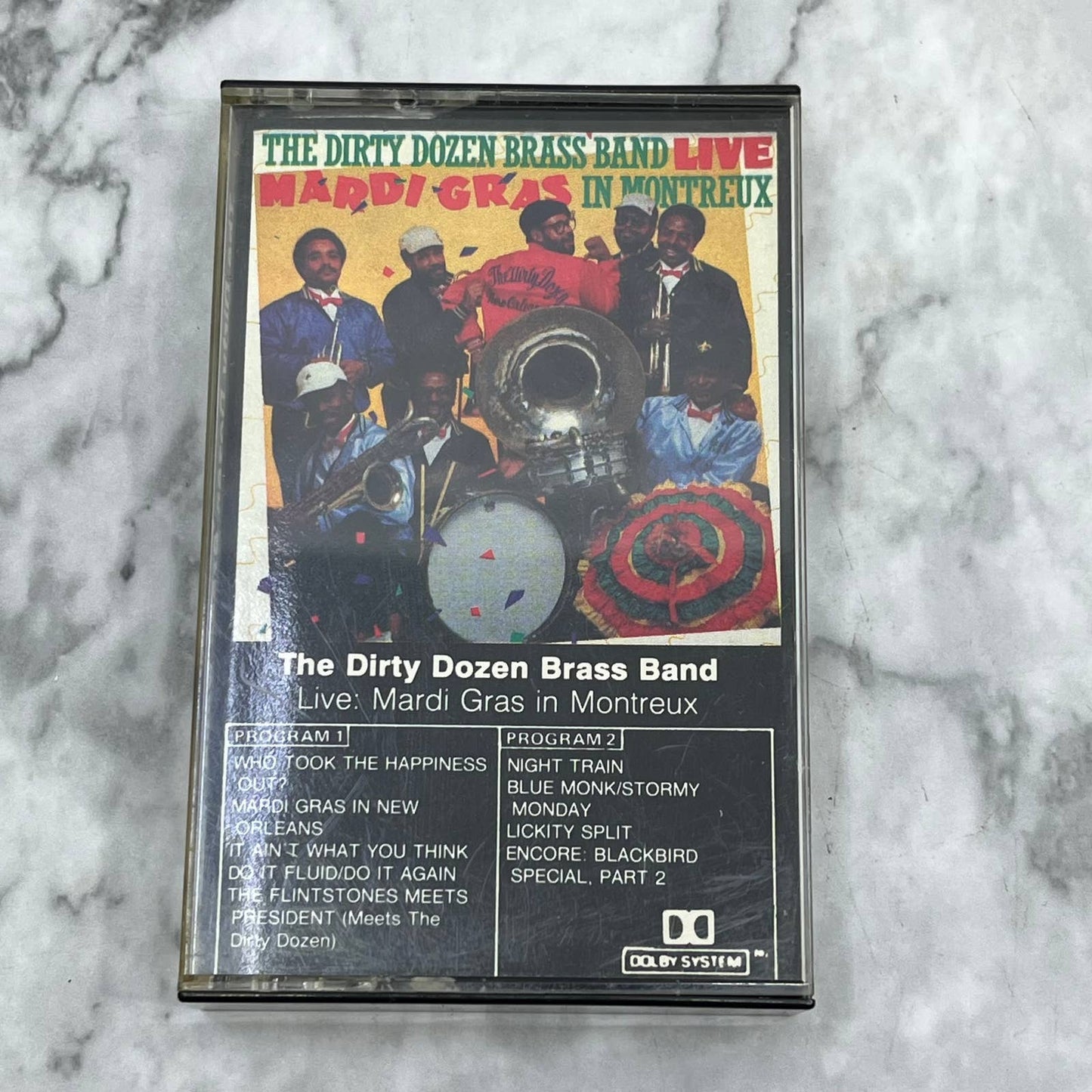 The Dirty Dozen Brass Band Live: Mardi Gras in Montreux Cassette Tape TJ5-73