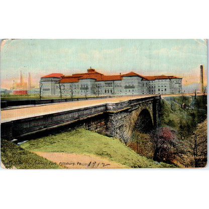 1912 Postcard Carnegie Institute Schenley Park Pittsburgh PA TD8-P2