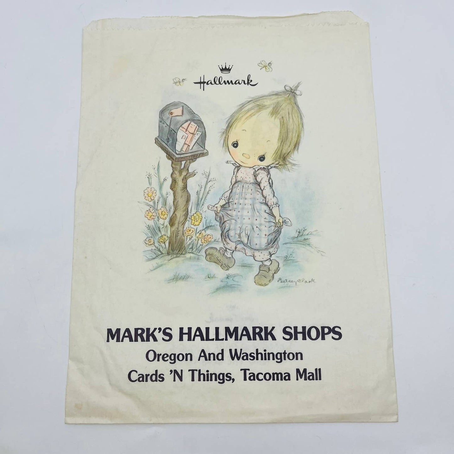 1970s Precious Moments Bag Mark’s Hallmark Cards ‘n Things Tacoma Mall D6