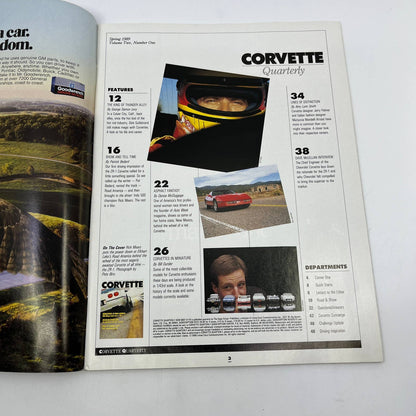 1989 June - Corvette Quarterly Magazine ZR-1 Test King of Thunder Alley TG1